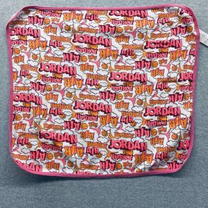 Air Jordan Baby Girl Blanket Orange Red Nike Jumpman All Over Print Basketball